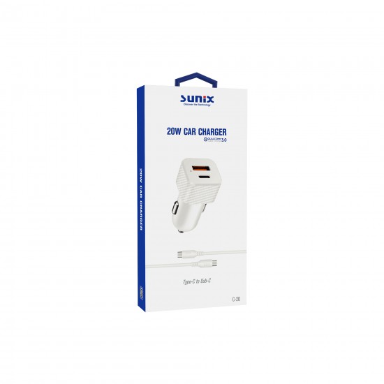 Sunix C-20 Usb-C Araç Set Şarj