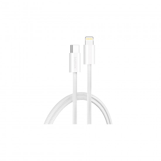 Sunix IP-15 - 30W Usb-C Lightning Data ve Şarj Kablosu - 2 Metre