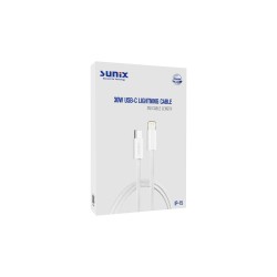 Sunix IP-15 - 30W Usb-C Lightning Data ve Şarj Kablosu - 2 Metre