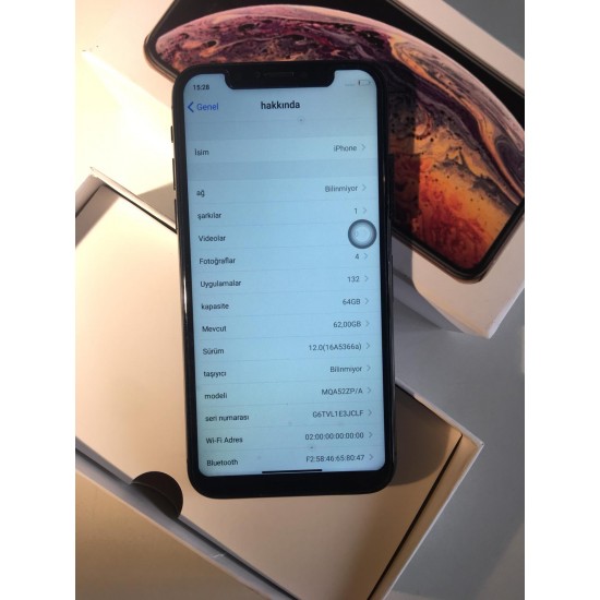 Replika İphone Xs Birinci Kalite Apple Storeli 64 Gb Hafızalı Siyah