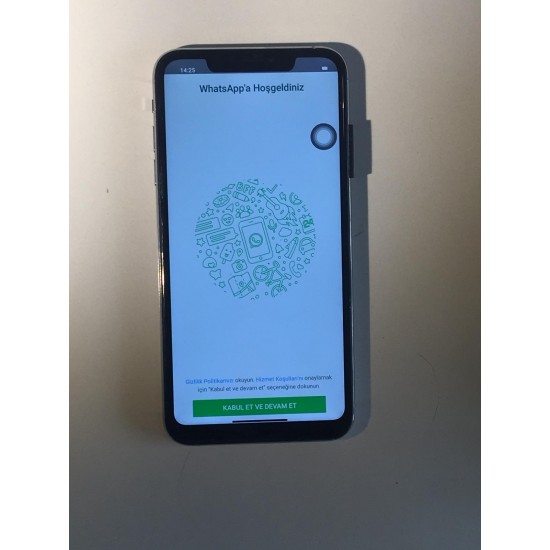 Gümüş Renk Replika İphone Xsmax Birinci Kalite Apple Storeli 64Gb Hafızalı 