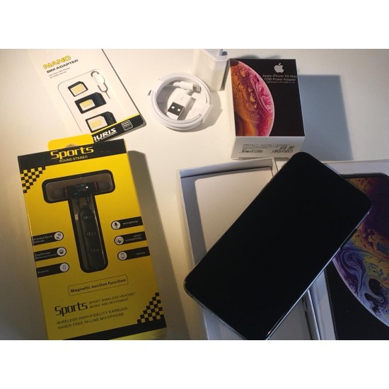 Gümüş Renk Replika İphone Xsmax Birinci Kalite Apple Storeli 64Gb Hafızalı 