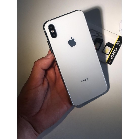 Gümüş Renk Replika İphone Xsmax Birinci Kalite Apple Storeli 64Gb Hafızalı 